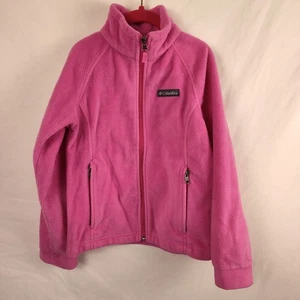 Columbia Chaqueta Polar Rosa Juvenil Pequeña 7/8 Cremallera Completa Exterior Diversión - Imagen 1 de 8