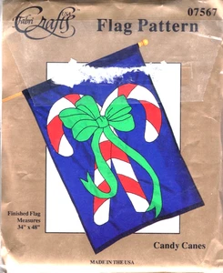 CANDY CANES Flag FabriCraft Sewing Pattern 07567 - Picture 1 of 2