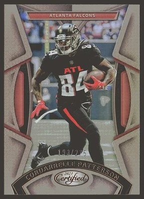 2023 Panini Certified #31 Cordarrelle Patterson Mirror Bronze #/275 SN - Image 1 of 2
