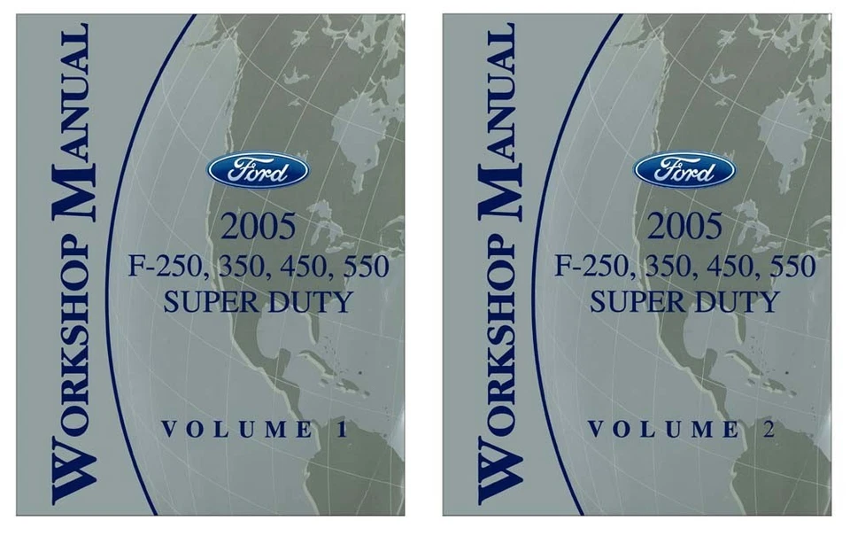 Ford F250-F550 2005 Super Duty Truck taller servicio reparación manual libro conjunto Foto 1 de 1