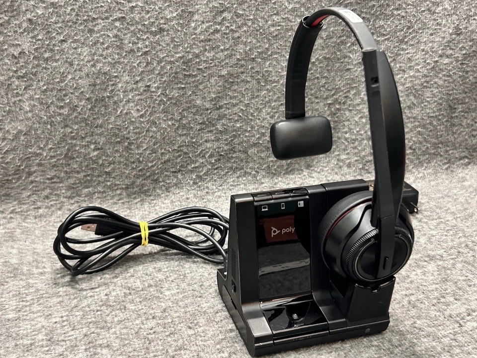 Poly Savi 8200 Series W8220 Binaural Wireless DECT Headset - Tested & Working - Image 1 of 4