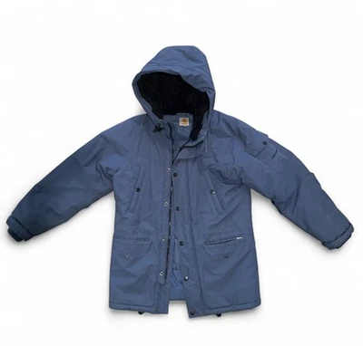 VTG NOS Carhartt WIP Anchorage Jacket Parka insulated Men’s Size Small Fur Hood - Image 1 of 3
