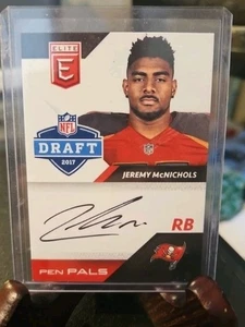 2017 ELITE BLACK INK PEN PALS AUTO JEREMY MCNICHOLS BUCS - Picture 1 of 2