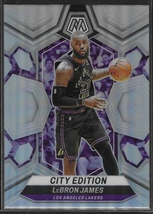 Lebron James #278 2023-24 Mosaic City Edition Silver PRIZM Lakers M0102A - Photo 1/2