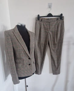 Next Tweed Trouser Suit 12 two piece blazer trouser womens ankle co ord PLS READ - Picture 1 of 17