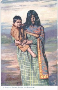 Native American Mohave Mother & Papoose Tuck Native Arizona 1910 Unused - Picture 1 of 2