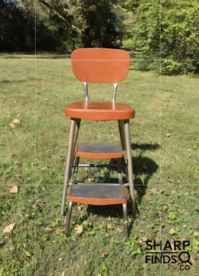 RARO! Silla taburete vintage Samsonite Shwayder mediados de siglo metal original Foto 1 de 4