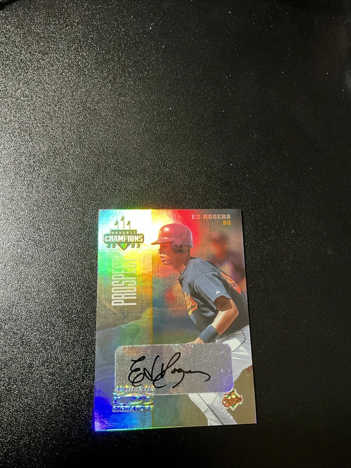 2003 Donruss Champions Signatures #29 Ed Rogers #296/305 AUTO Orioles - Image 1 of 2