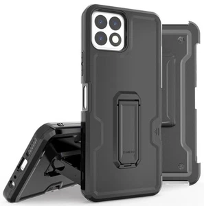Noir Étui Robuste Pied Ceinture de pour Réhausseur Portable Celero 5G + 6.9 " - Picture 1 of 8