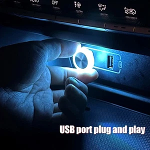 Car USB Ambient Light LED Decorative Atmosphere Lamp Interior Environment Light - Picture 1 of 14