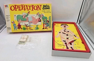Vintage 1965 Milton Bradley #4545 Operation Electronic Skill Board Game COMPLETE - Image 1 of 4