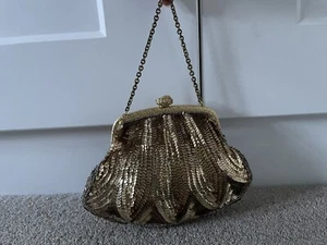 1910’s 1920’s Gatsby Peaky Blinder vintage sequin beaded bag - Picture 1 of 24