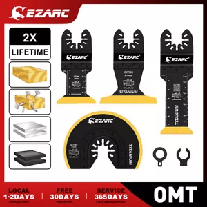 EZARC Titan Schwingsägeblätter Kit 4-teilig, Eintauchen Schneiden Multitool Klingen - Bild 1 von 8