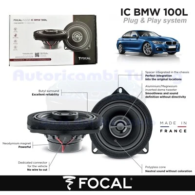 Casse Altoparlanti Coassiali post FOCAL plug e play IC BMW 100L BMW serie 3 F30 - Immagine 1 di 4