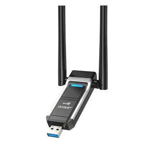 WiFi 6 Wireless Adapter 1800Mbps Dual Band AX Windows 10 11 USB 3.0 Network Card - Picture 1 of 10