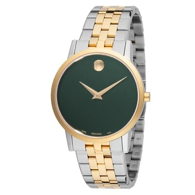 Movado 0607631 Women's Museum Green Mother of Pearl Dial Quartz Watch - Image 1 of 4