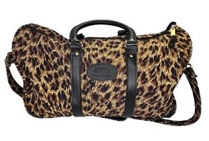 Vintage Bloomingbags Ladies Designer Carry Golf Tote Duffle Bag Animal Print