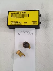 2 NEW PH HORN L114.0160.00 CARBIDE GROOVING INSERTS. Grade: TN35 (V336) - Picture 1 of 1
