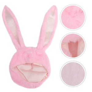 Plush Bunny Ears Cap Adult Silly Hat Costume Rabbit Hat Headwear for Women Girl - Picture 1 of 11