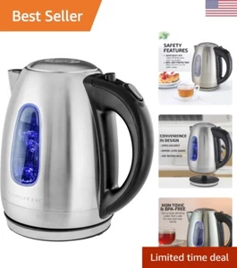 Electric Kettle Stainless Steel Instant Hot Water Boiler BPA Free 1.7 Liter 1... - Picture 1 of 9