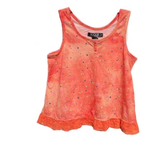 Sugar Rush Girls Coral Sleeveless Shirt Tunic Top Legging Tee Size L (12/14) - Picture 1 of 3