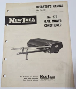 AVCO Nueva Idea Nº Manual de operador de cortacésped 270 n.º FM-101 04/64 (985178) - Imagen 1 de 2