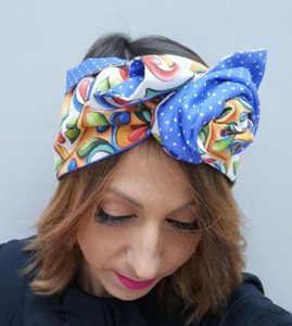 fascia per capelli con nodo stile turbante