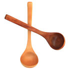 2 Pcs Wooden Spoon Hot Pot Ladle Mixing Spoons Kitchen Catering