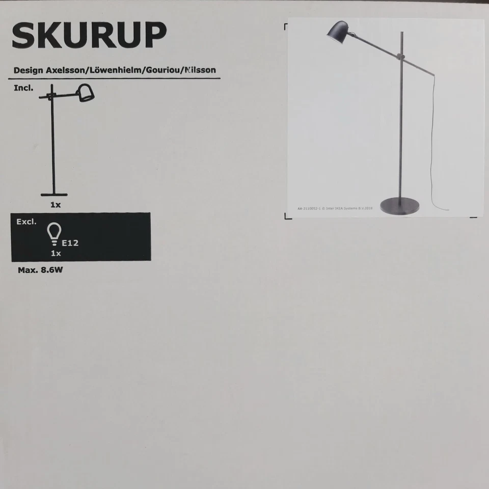 IKEA SKURUP Floor Lamp / Reading Lamp 804.711.24 - Image 1 of 1