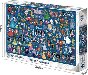 1000 piece jigsaw puzzle 100th anniversary Disney CUTE CELEBRATION EPOCH - Picture 1 of 4
