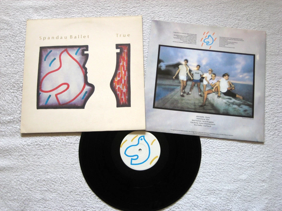 SPANDAU BALLET - TRUE - 12" VINYL LP - TEXTURED SLEEVE - INNER LYRICS SLEEVE - Image 1 of 4
