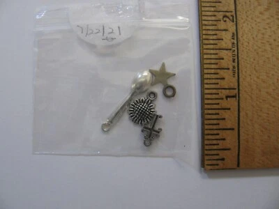 DIJES ADORNOS ÁLBUM DE RECORTES COLOR PLATA 4 piezas nuevo en stock Foto 1 de 2