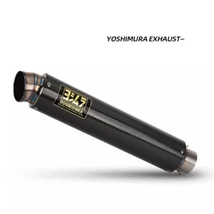 Universal 60mm Yoshimura Motorrad Auspuff Kohlefaser Titanlegierung Schalldämpfer - Bild 1 von 12