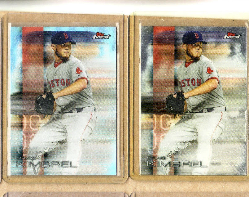 Craig Kimbrel - 2 Card Lot-1 2016 Topps Finest Refractor And Base-Mint-Red Sox - Image 1 of 1