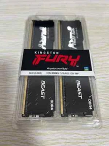 New Kingston FURY Beast 32GB (2 x 16GB) DDR4 3200MHz Dual Kit RAM Free Shipping - Picture 1 of 5