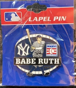 BABE RUTH NEW YORK YANKEES BASEBALL PLAYER HALL OF FAME INDUCTION LAPEL PIN 2023 - Picture 1 of 3