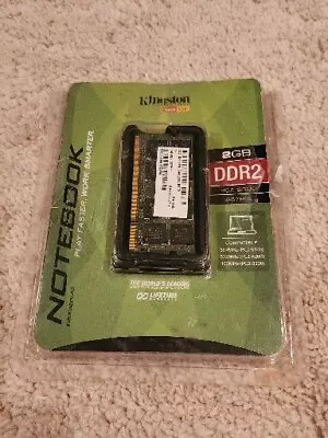KINGSTON 2GB DDR2 NOTEBOOK MEMORY PC2-6400 800MHz NEW OPEN PACKAGE  - Image 1 of 3