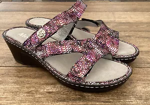 Alegria Loti Funtastic Sandalo in pelle viola iridescente 40/10M - Nuovo - Foto 1 di 4