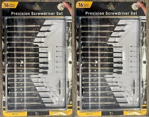2 Pack 16 Piece Precision Screwdriver Set eye glasses watches electronics repair - Picture 1 of 6