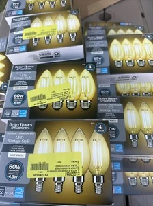 28 Packs Better Homes 60-Watt Clear Vintage Style B10 LED Bulbs Soft White Lot - Picture 1 of 5