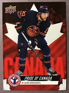 2021-22 Upper Deck NHCD Pride Of Canada #CAN-6 Leon Draisaitl Edmonton Oilers - Picture 1 of 1