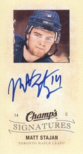 2009-10 Upper Deck Champ's Hockey Signatures #ST Matt Stajan Auto