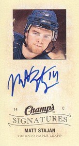 2009-10 Upper Deck Champ's Hockey Signatures #ST Matt Stajan Auto