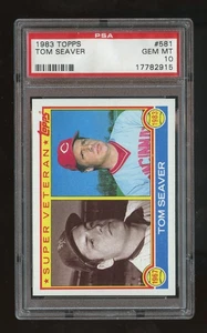 1983 Topps Set-Break #581 Tom Seaver Super Veteran PSA 10 GEM MINT - Bild 1 von 2