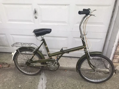 RARE 1969 All Original Raleigh “Twenty”  3 Speed Folding Bicycle Made In England - Image 1 of 4