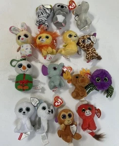 McDonalds 2017 Teenie Beanie Boos Mini Peluche Lote Set 15 piezas - Imagen 1 de 8