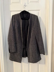 Lane Bryant Tweed Open Blazer Size 20 Rayon Blend Needs To Be Hemmed At Wrist - Picture 1 of 8