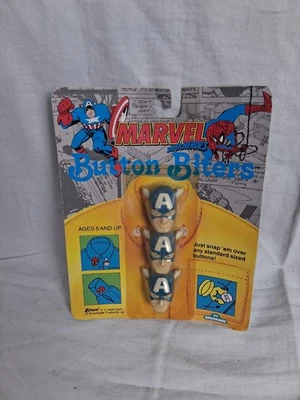 Brocas de botón Brookside Marvel Superheroes Capitán América 1991 de colección Foto 1 de 4