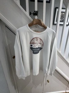 Ralph Lauren Denim Supply White Cotton Lightweight Pullover Sweatshirt. XL - Picture 1 of 12