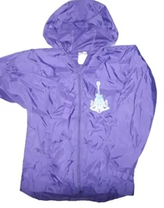 Disney Hanana Montana Windbreaker Jacket Girls Size L Purple - Picture 1 of 5